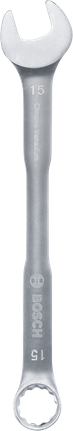 Kunci kombinasi Bosch 15 mm krom vanadium.